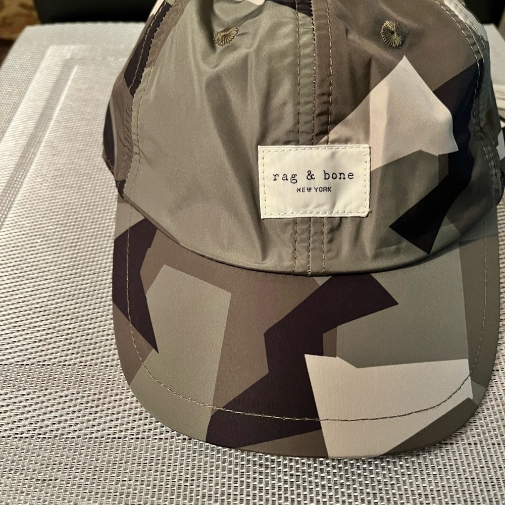RAG & BONE ADDISON NWT AUTHENTIC GREEN CAMO UNISEX BASEBALL CAP. - Picture 11 of 17